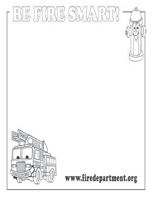Fire Prevention Month Coloring Contest