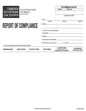 North Dakota Continuing Legal Education Report
