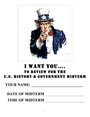 US History and Government Midterm Review