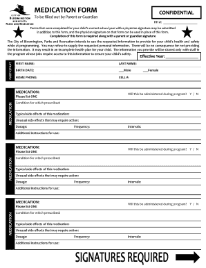 Medication Form