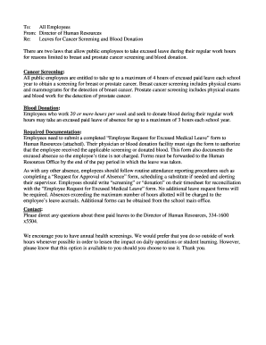 Employee Request for Excused Medical Leave