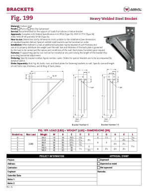 Heavy Welded Steel Bracket Order Form