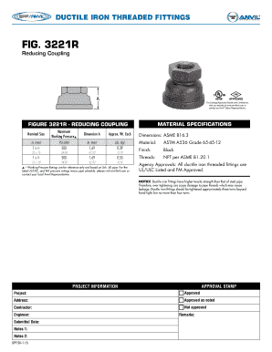 Ductile Iron Threaded Fittings Specification