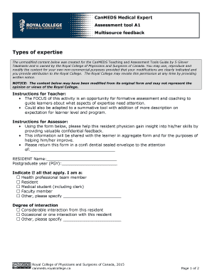CanMEDS Medical Expert Assessment Tool