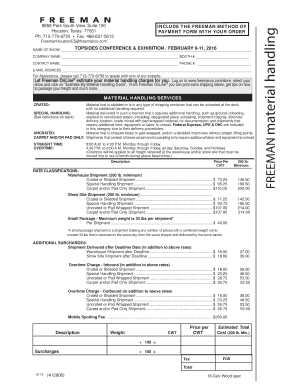 From Freeman OnLine you can print extra shipping labels, get