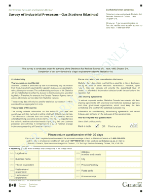 Survey of Industrial Processes - Gas Stations (Marinas)