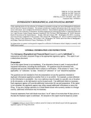 Interagency Biographical and Financial Report