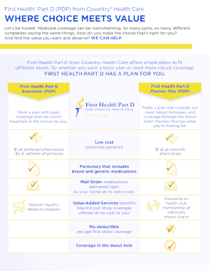 First Health Part D Medicare Plan