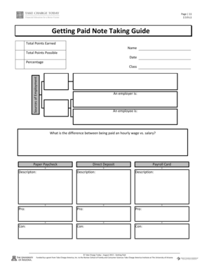 Getting Paid Note Taking Guide