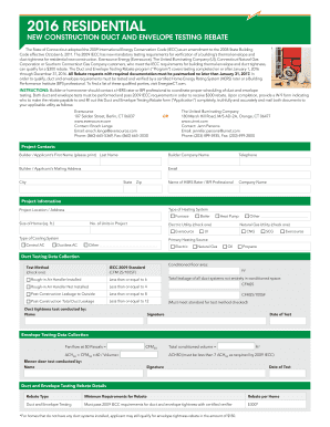 2016 Connecticut Duct and Envelope Testing Rebate