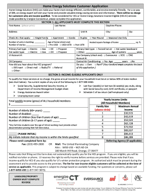 Home Energy Solutions Application