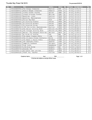 Thunder Bay Press Fall 2015 Catalog