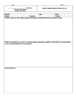 RTI - Behavior Intervention Plan form 3a-09610pdf - mandan k12 nd