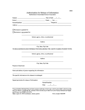 Authorization for Release of Information