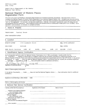 National Register of Historic Places Registration Form