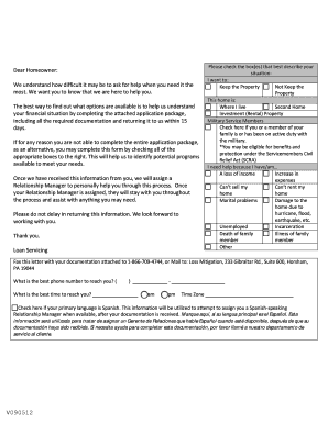 Mortgage Loan Modification Application
