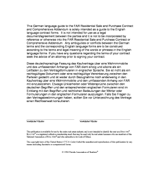 Kaufvertrag über eine Wohnimmobilie