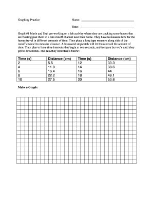 Graphing Practice Worksheet