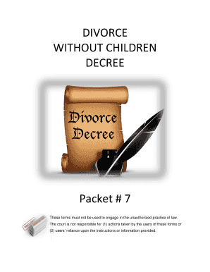 Arizona Divorce Decree Without Children