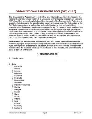 Organizational Assessment Tool (OAT) Form