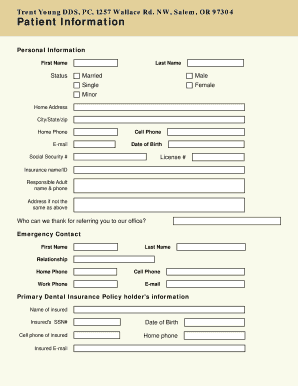 Patient Information Form