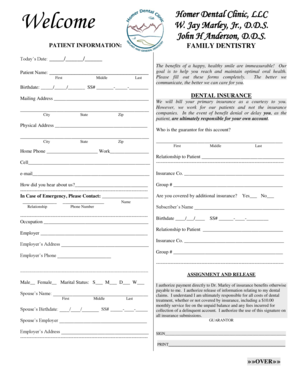 Patient Information Form