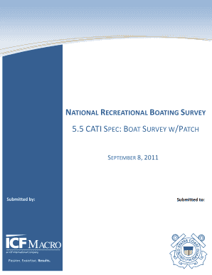 National Recreational Boating Survey