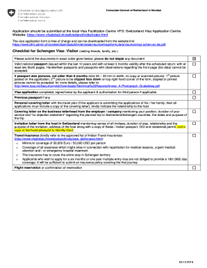 Schengen Visa Application Form