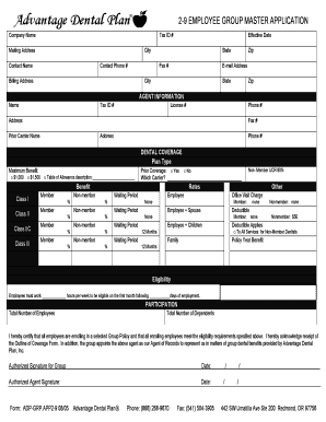 Employee Group Master Application