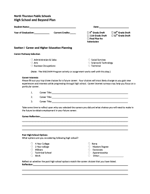 High School and Beyond Plan