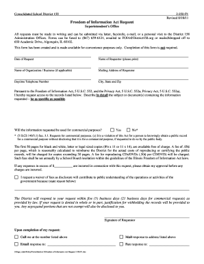Freedom of Information Act Request Form