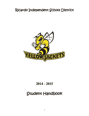 Ricardo ISD Student Handbook Acknowledgment