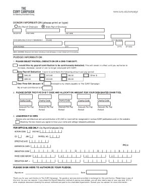 CUNY Campaign Donation Form