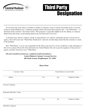 Third Party Notification Form