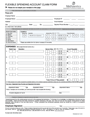 Flexible Spending Account Claim Form