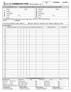 QMPS Sample Submission Form