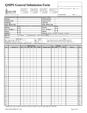 QMPS General Submission Form
