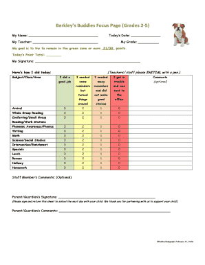 Barkley's Buddies Focus Page