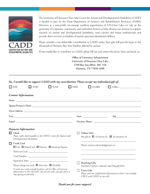 CADD Donation Form
