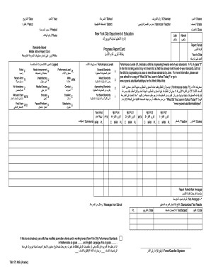 New York City Middle School Report Card