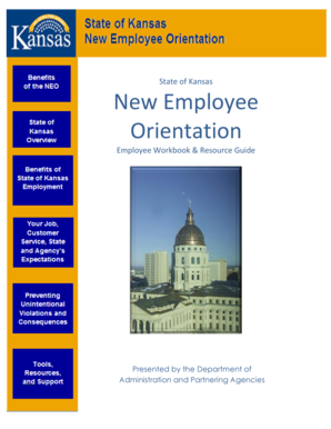 Kansas New Employee Orientation Workbook