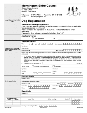 Dog Registration Application