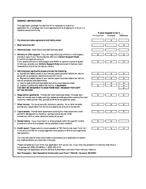 Mortgage Loan Application Form