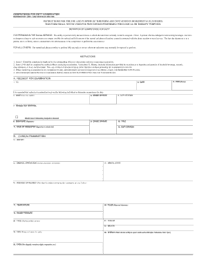 Competence for Duty Examination Form