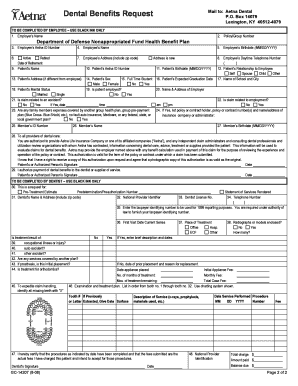 Dental Benefits Claim Form