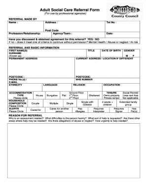 Adult Social Care Referral Form
