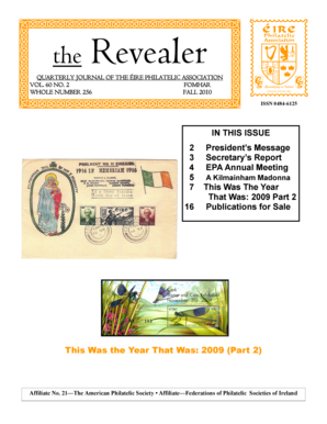 2010 Autumn - ire Philatelic Association - eirephilatelicassoc