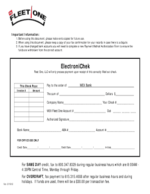Payment Method Authorization Form