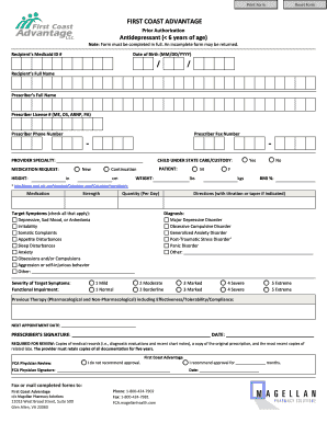 Apology letter for missing class - Antidepressant ( 6 years of age)