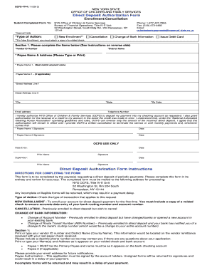 New York Direct Deposit Authorization Form